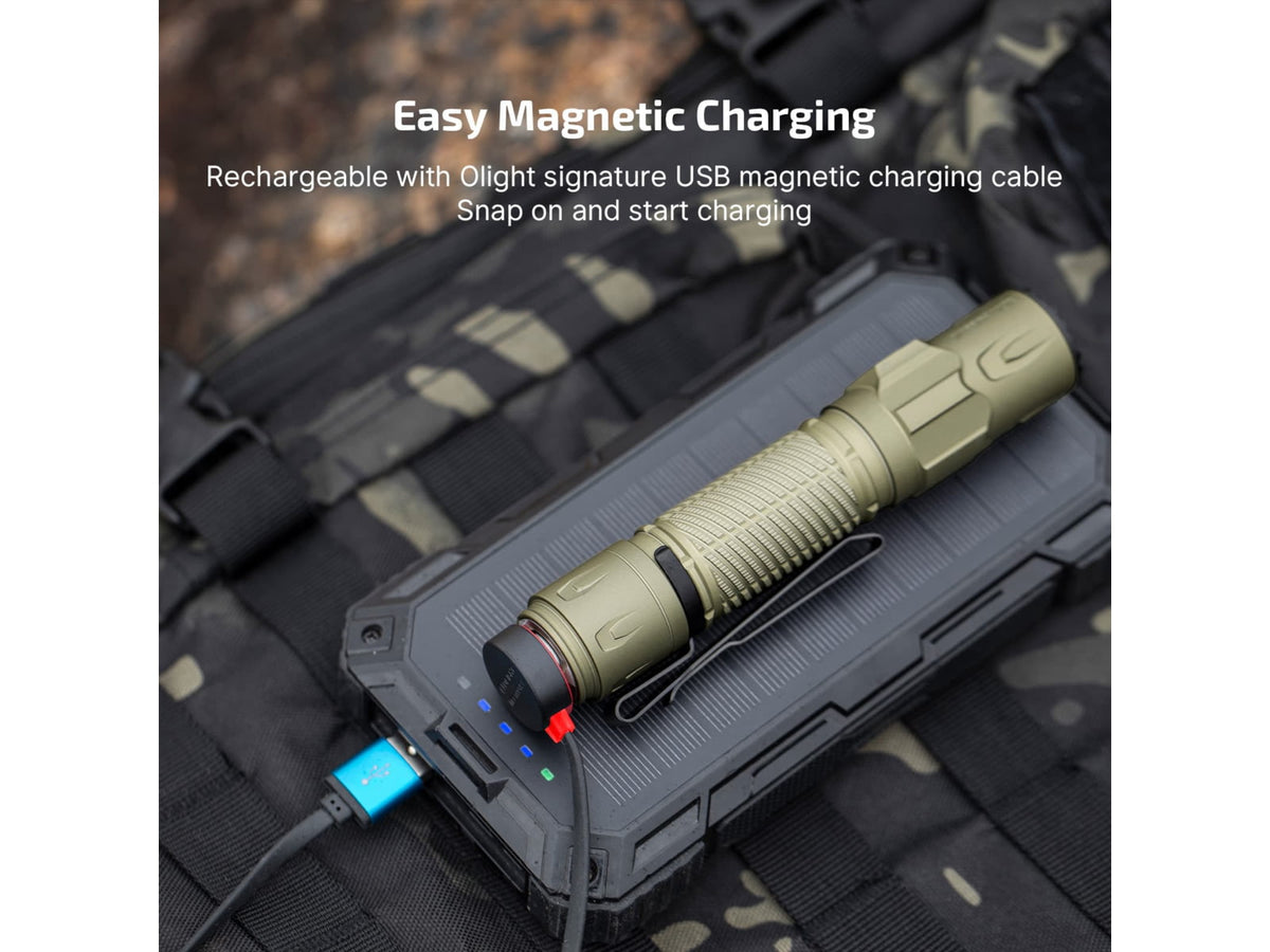 Olight Warrior Ultra 21700 Lithium Ion 2500 Lumens LED Tactical Flashlight OD Green WARRIORULTRAOG