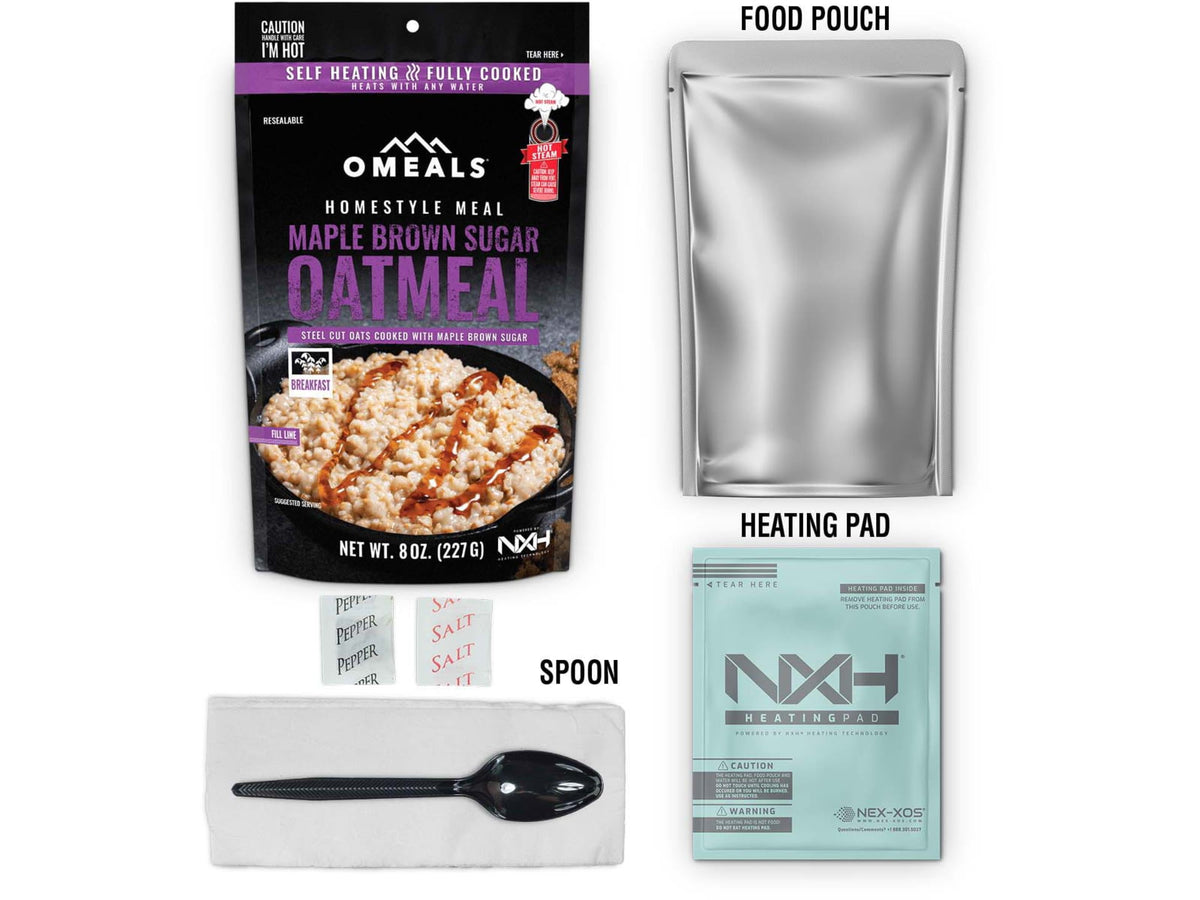 Omeals Homestyle Meal Maple Brown Sugar Oatmeal OMEB2