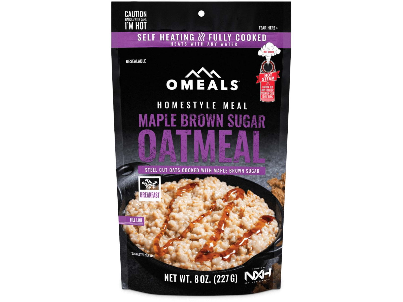 Omeals Homestyle Meal Maple Brown Sugar Oatmeal OMEB2