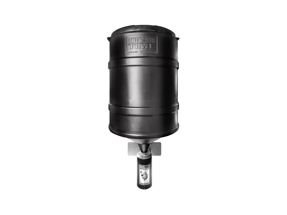 On Time Wildlife Feeders Elite Fish Feeder Combo Black 50003