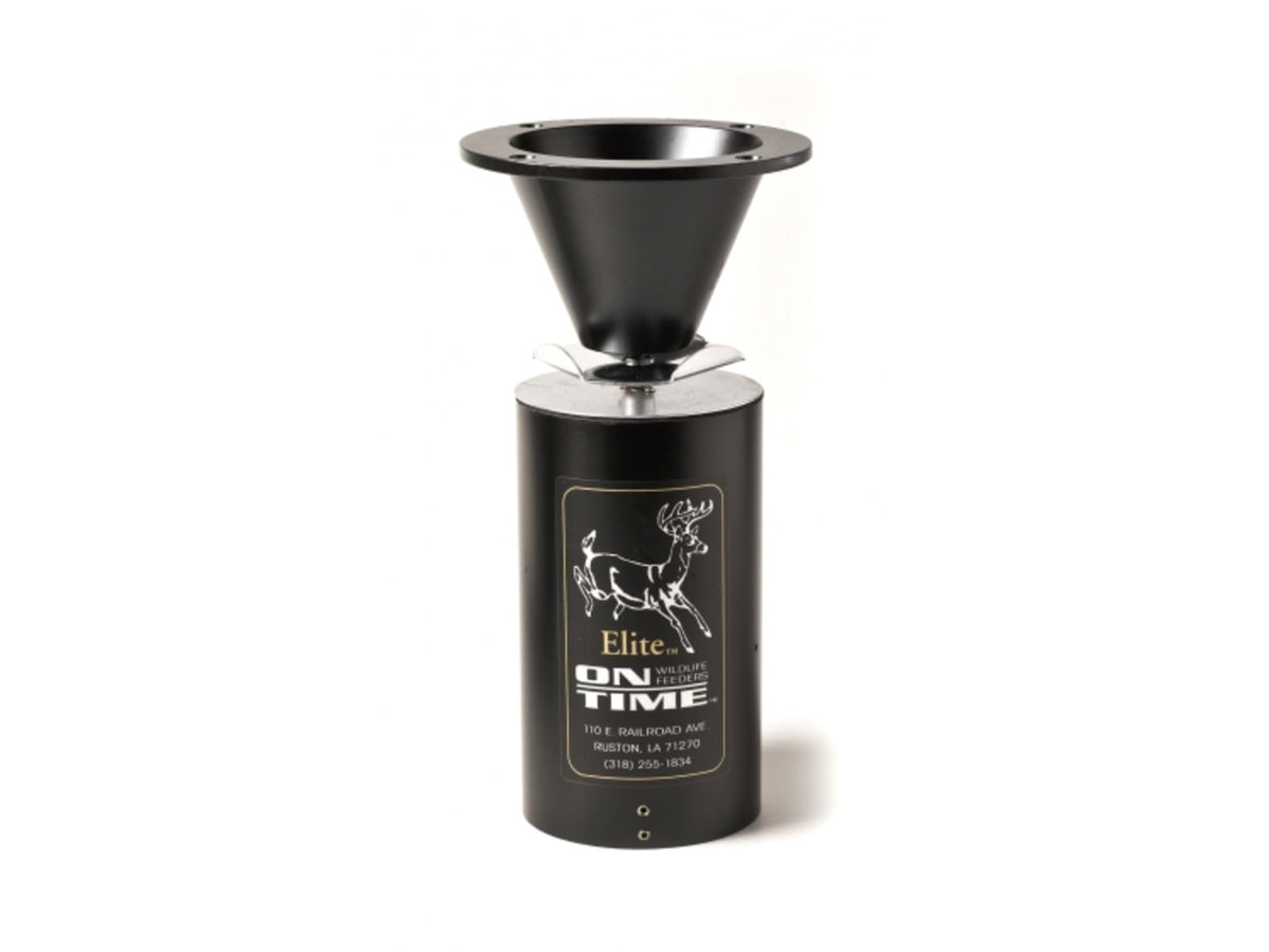 On Time Wildlife Feeders Elite Lifetime Feeder Only Black