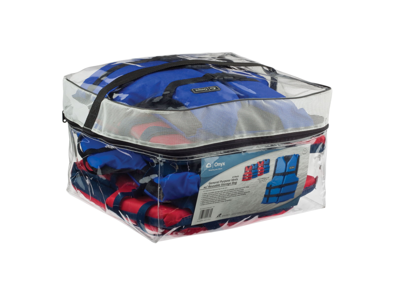 ONYX Kit Of Four General Purpose Vests With Reusable Storage Bag 103200-999-004-12