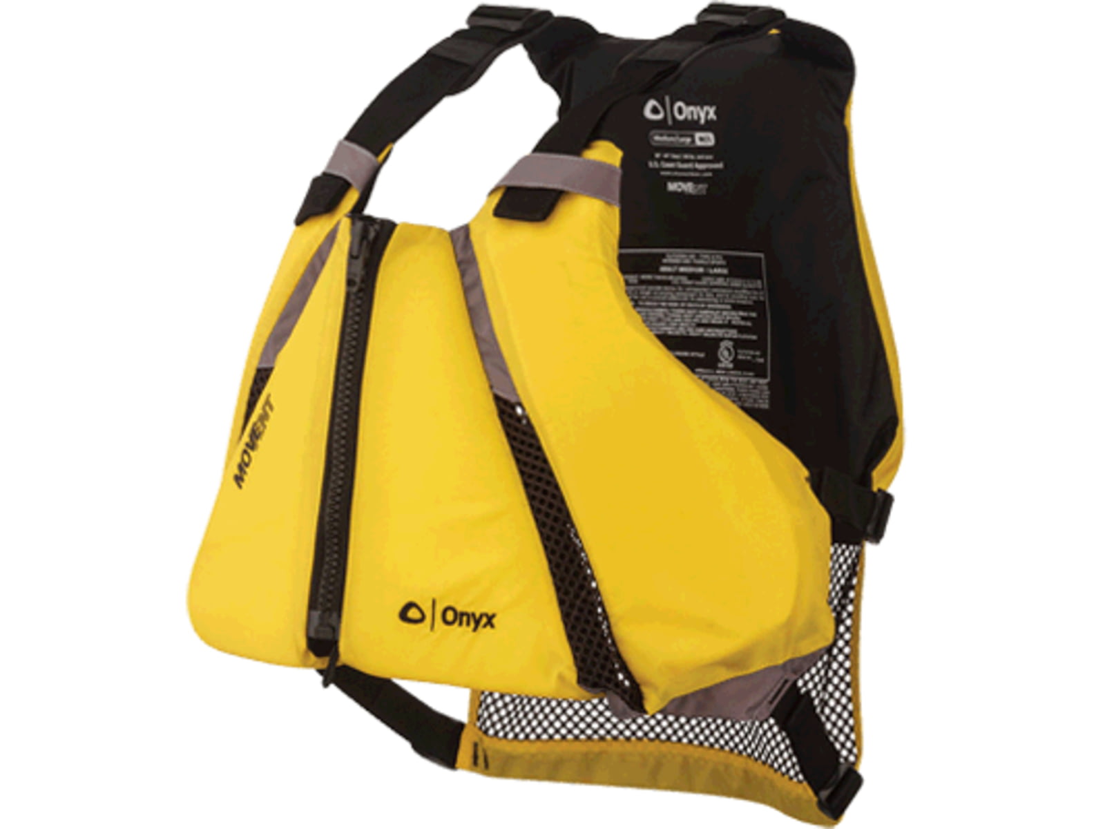 ONYX MoveVent Curve Life Vest XL/2XL Yellow Large 122000-300-060-14