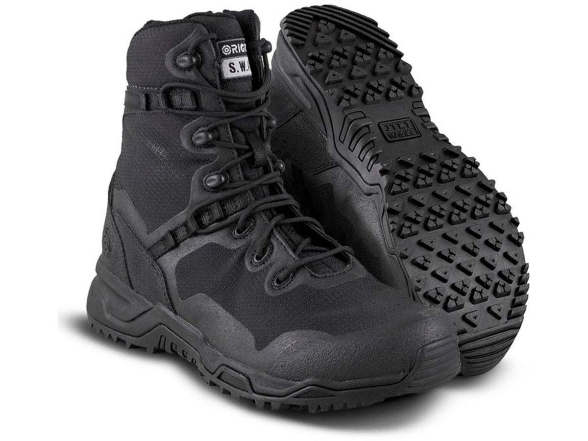 Original S.W.A.T. Alpha Fury 8in Boot - Mens Black 6.5US Regular