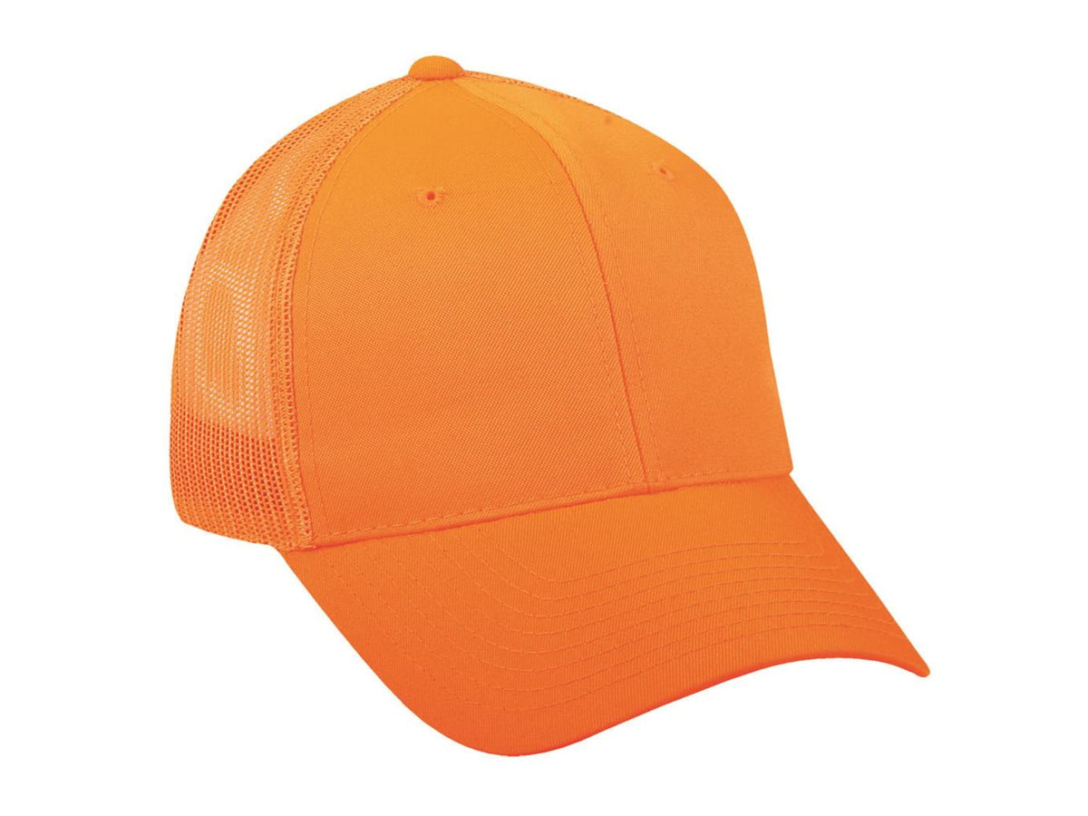 Outdoor Cap Mesh Back Hat Blaze Orange 315M BLZ