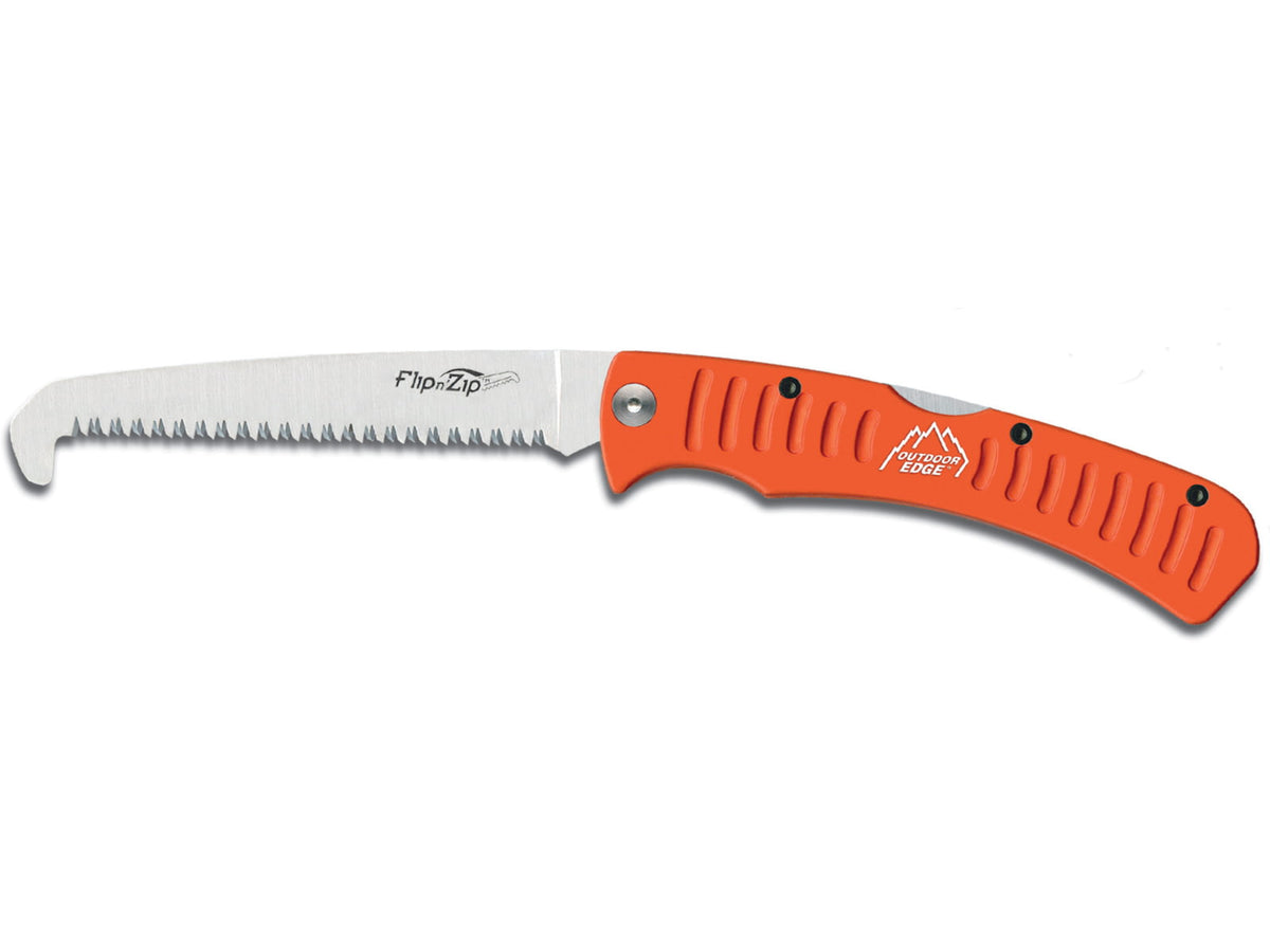 Outdoor Edge Cutlery Flip N' Zip Saw - 4.5in Blade Orange FW-45