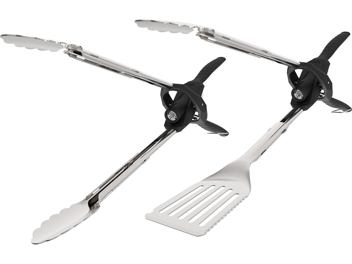 Outdoor Edge Cutlery Grill-Beam Tongs Box Black/Silver GMT-10
