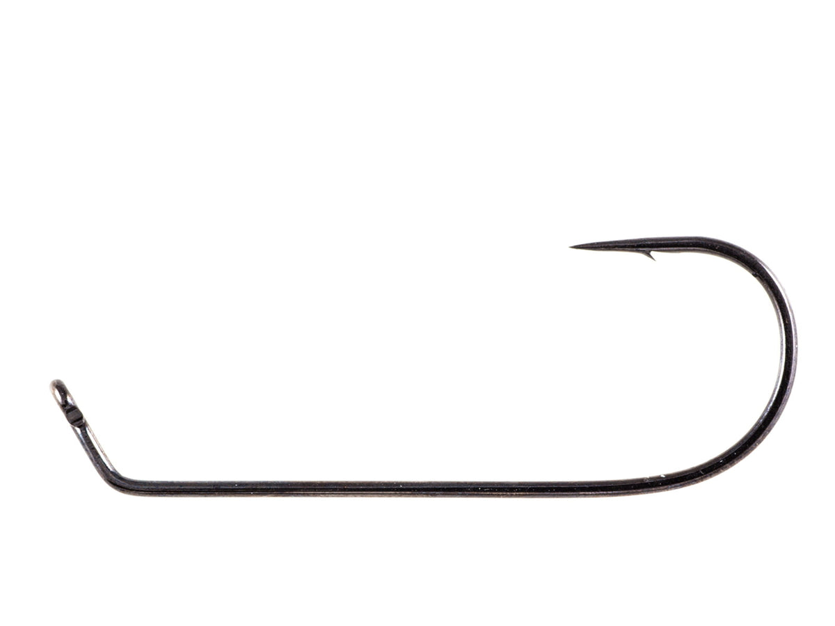 Owner Hooks 45 Degree Cross Eye Jig Hook Black Chrome 4/0 5326-141