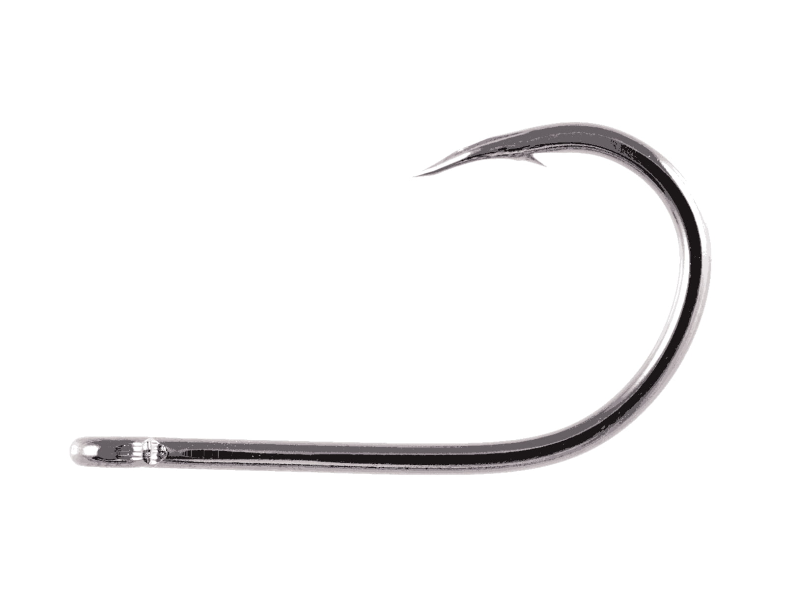 Owner Hooks AKI Twist Live Bait Hook with Cutting Point Forged Shank Reversed Bend Straight Eye Black Chrome Size