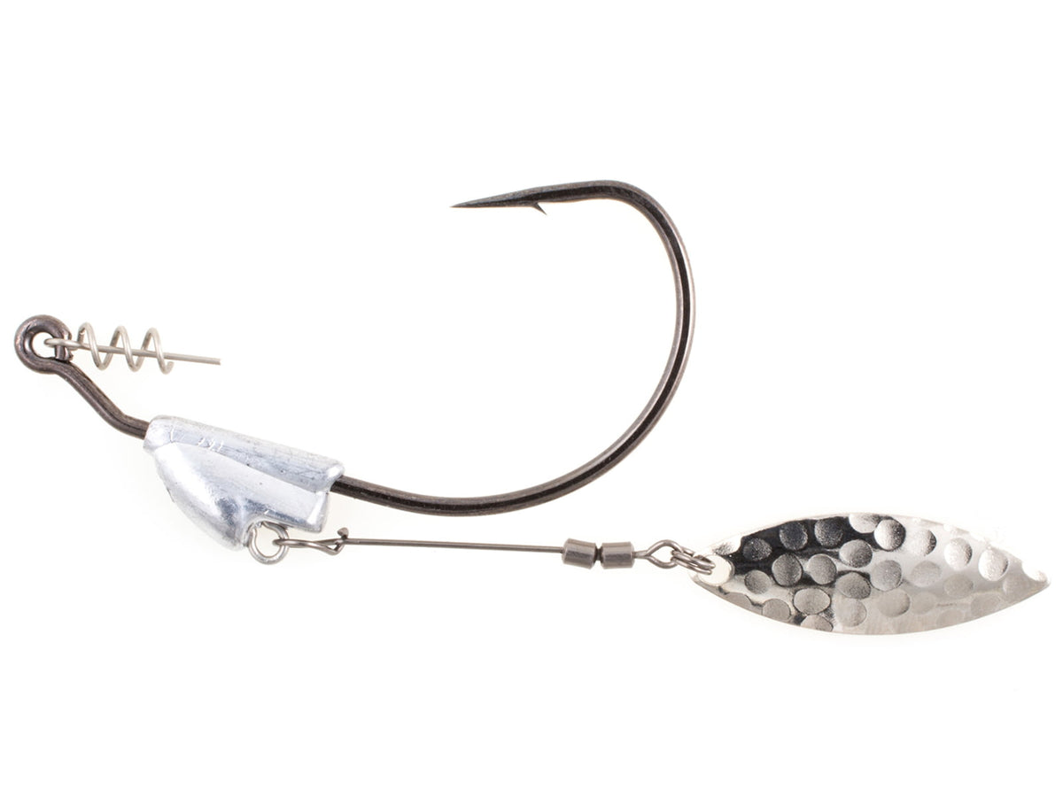 Owner Hooks Flashy Swimmer Bass Hook with Centering-Pin Spring