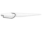 Owner Hooks Worm Hook with Cutting Point Wide Gap 3X Strong Offset Black Chrome Size