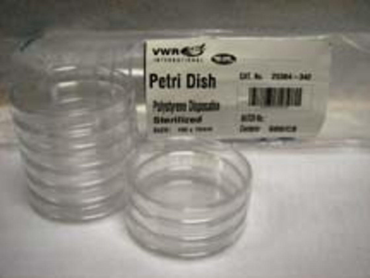 Parter Medical Petri Dishes Sterile 3561 Gamma Radiation Sterilized Semi-Stackable