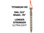 Pathfinder Titanium Tent Stake Set 8-Piece TI TENT STAKE SET 8PC