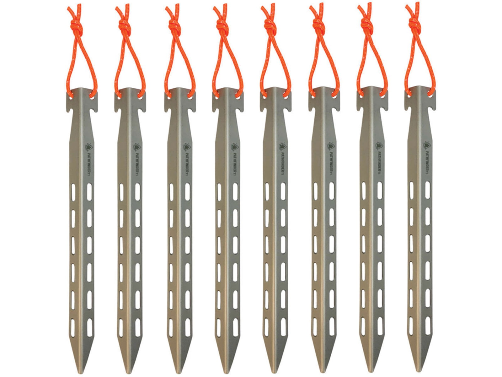 Pathfinder Titanium Tent Stake Set 8-Piece TI TENT STAKE SET 8PC