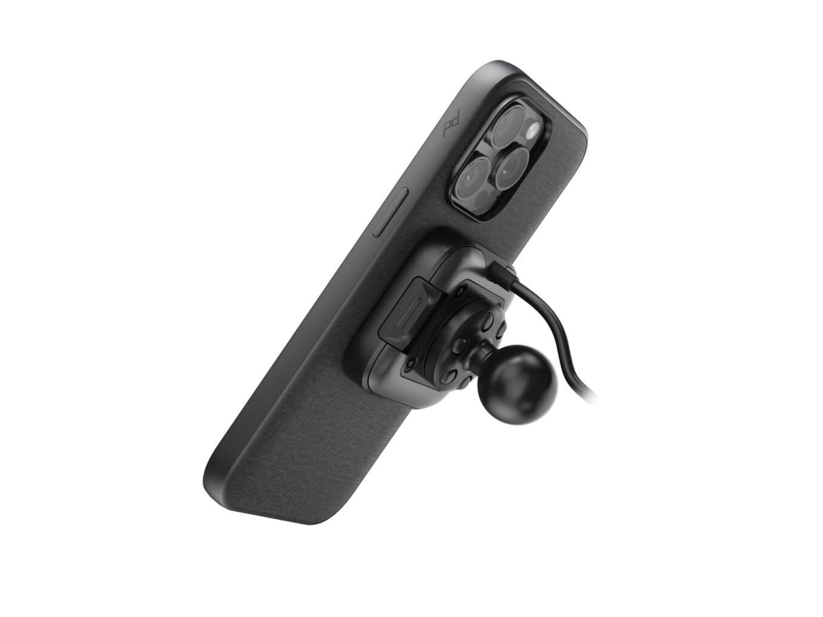 Peak Design Locking Ball Mount Adapter 1 in Charging Qi2 Black