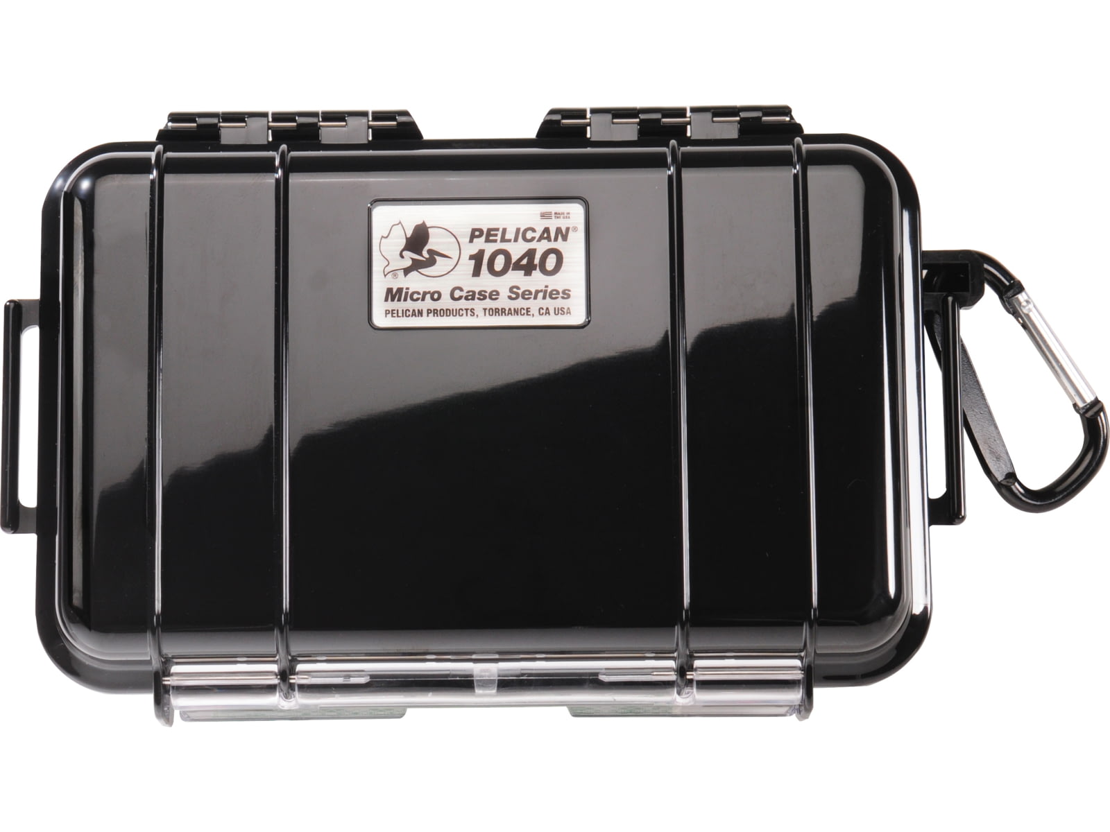 Pelican 1040 Micro Watertight Crushproof Dry Box 7.50x5.06x2.12in Solid Black