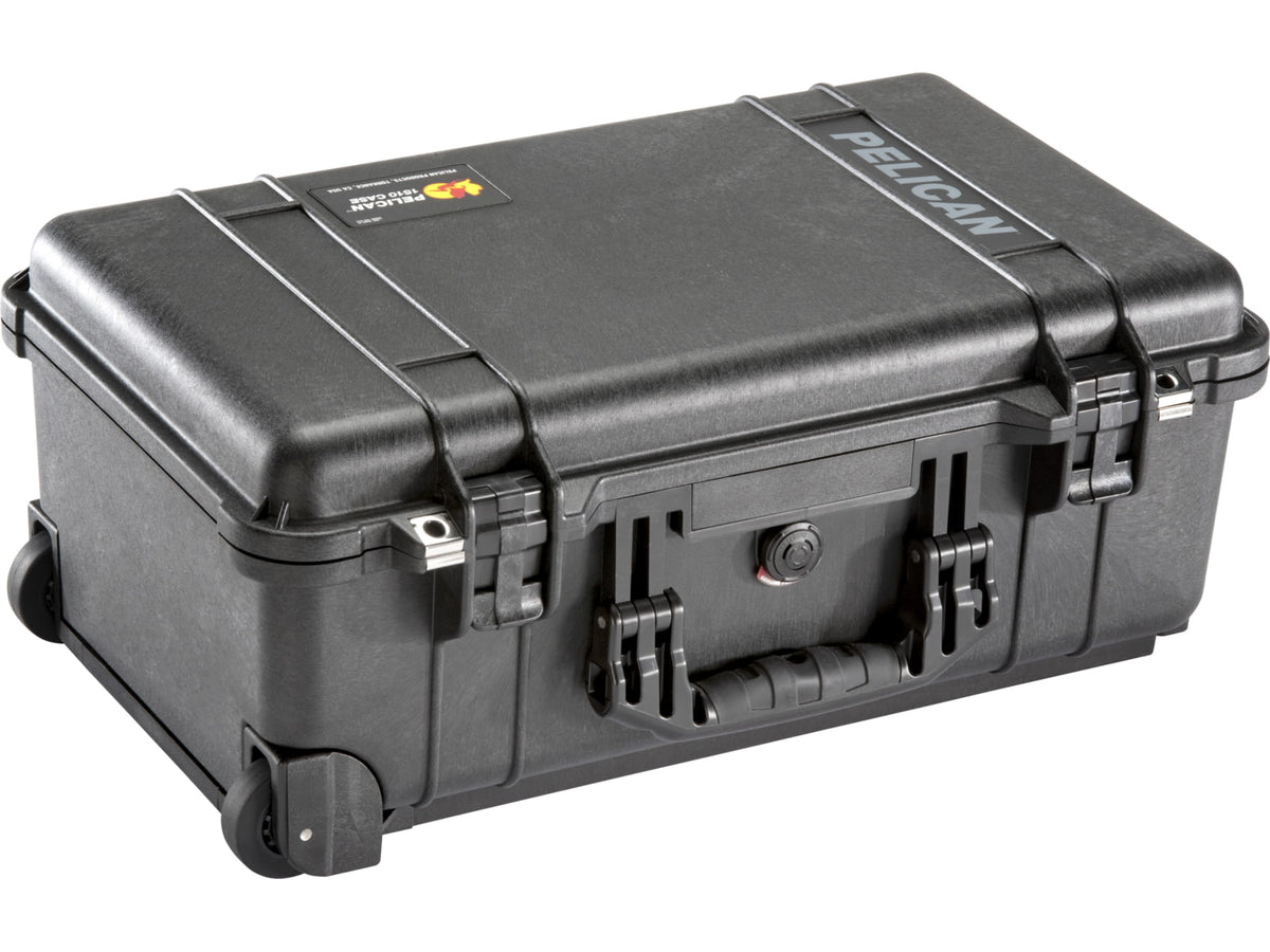 Pelican 1510 Carry On 22x13x9in Wheeled Protector Case Black No Foam