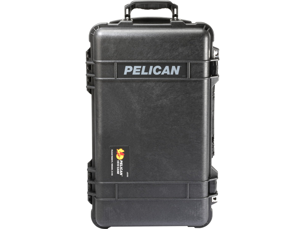 Pelican 1510 Carry On 22x13x9in Wheeled Protector Case Black No Foam