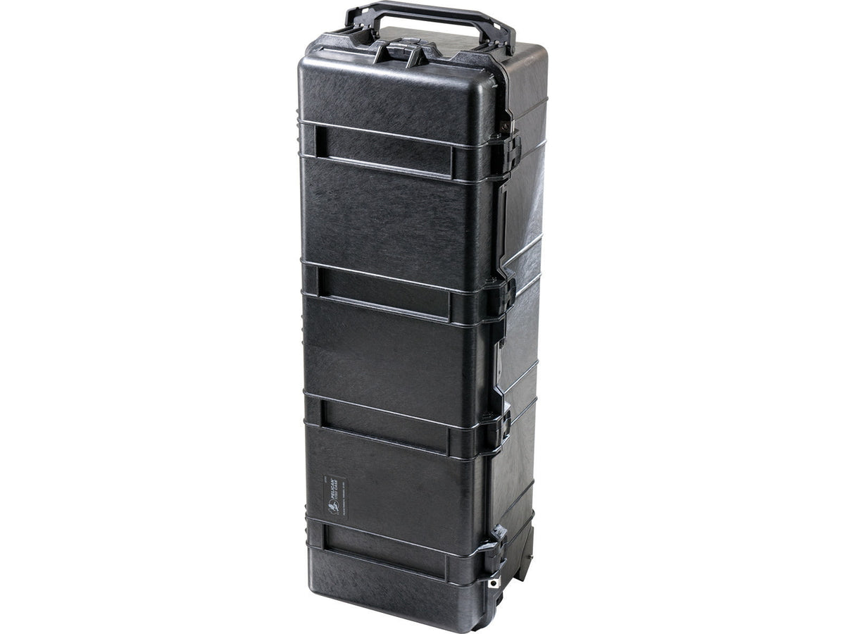 Pelican 1740 Series Long Case Crushproof Dry Box Black w/ 6 Piece Foam Set & Lid