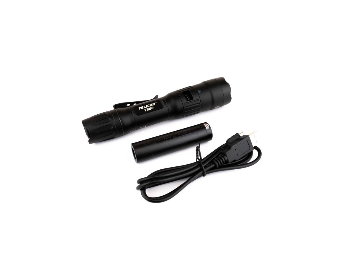 Pelican 7600 3-Color Led Li-Ion Rechargeable Black 076000-0000-110