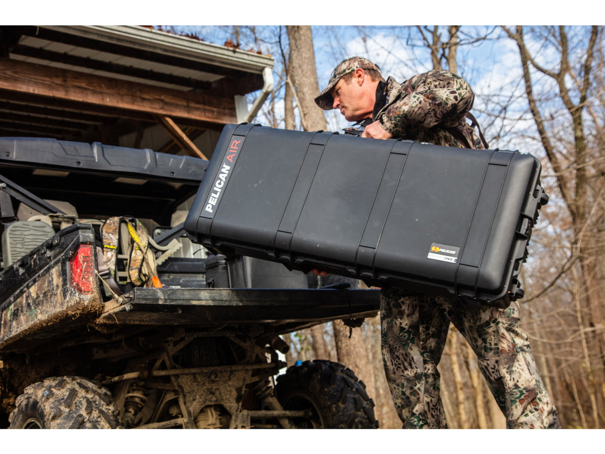 Pelican Air 1745 Case Bow 44x16.8x7.9 inch Internal Dimension 46.7x19.4x8.7 External Dimension Black