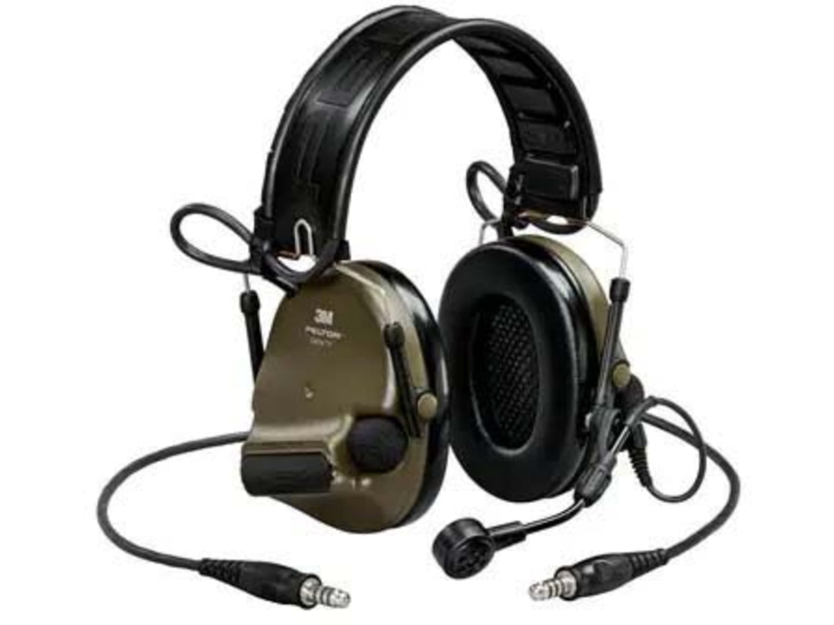 PELTOR 3M ComTac VI NIB Headset Dual DL Headband And ARC 915 Mhz Green MT20H682FB-19N GNS