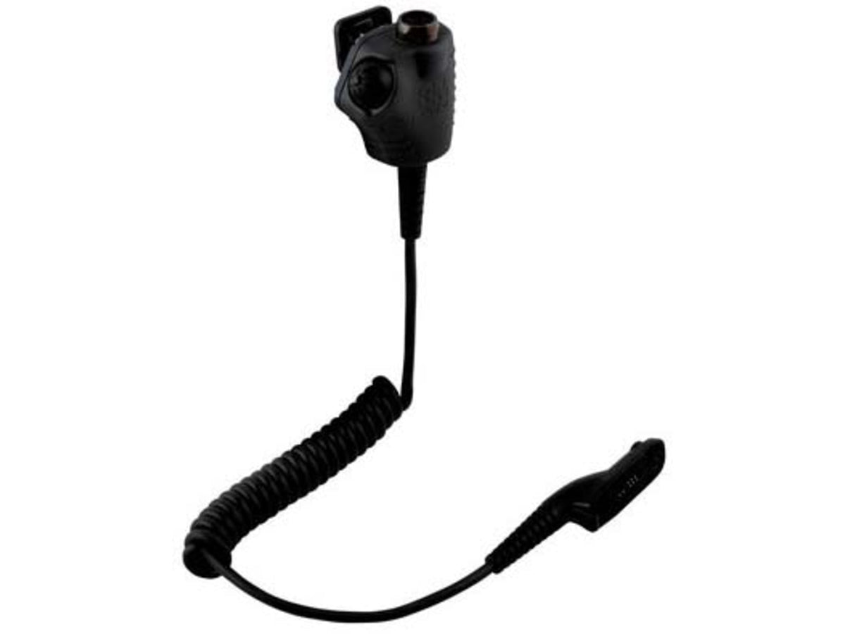 PELTOR NATO Wired Small PTT Adapter Motorola APX/XPR Black