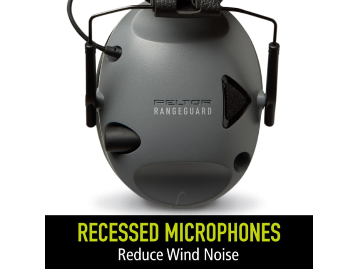 PELTOR RangeGuard Electronic Folding Ear Muff Gray/Black RG-OTH-4