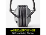 PELTOR RangeGuard Electronic Folding Ear Muff Gray/Black RG-OTH-4