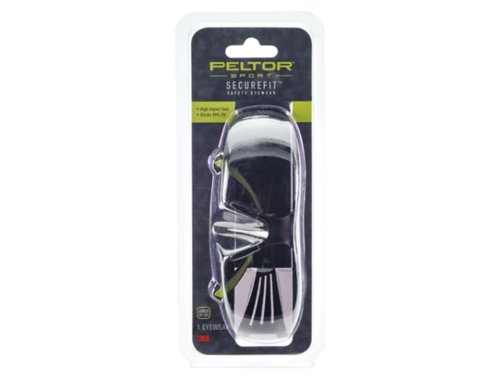 PELTOR Sport SecureFit 400 Eye Protection Clear Anti-Fog 8/Case Clear