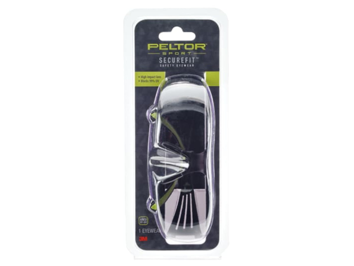PELTOR Sport SecureFit 400 Eye Protection Clear Anti-Fog 8/Case Clear