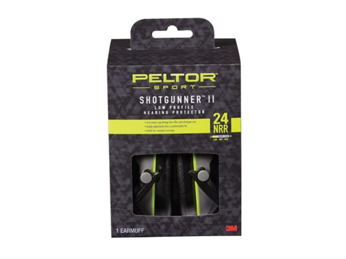 PELTOR Sport Shotgunner II Low-Profile Hearing Protector Black/Gray