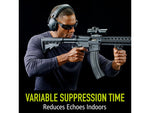 PELTOR Tactical 100 Electronic Hearing Protection Ear Muffs 22dB Black TAC100-NS-8
