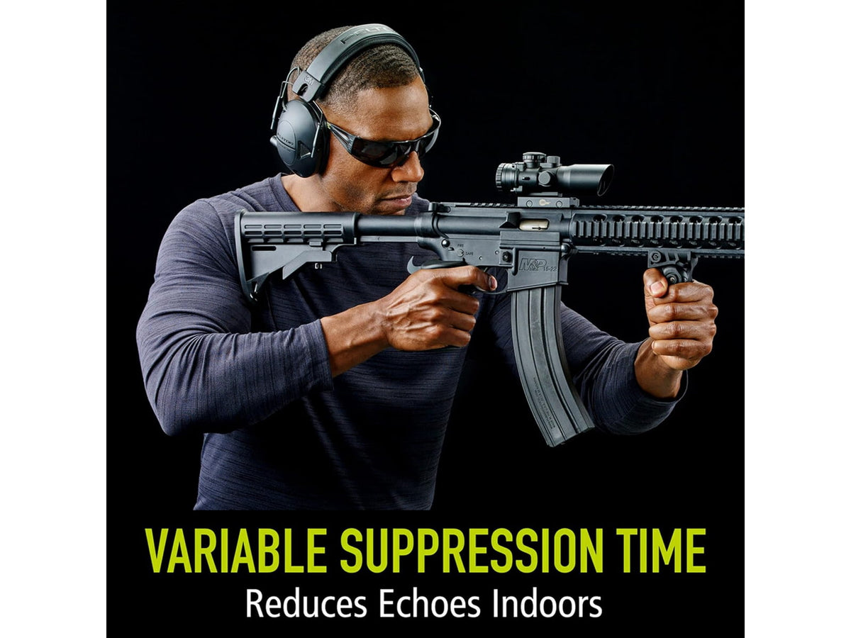 PELTOR Tactical 100 Electronic Hearing Protection Ear Muffs 22dB Black TAC100-NS-8