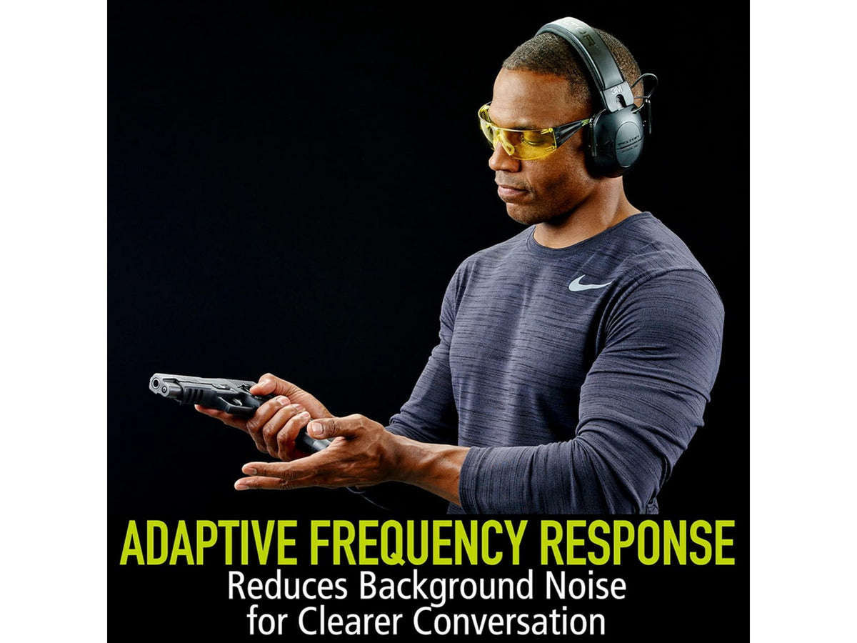 PELTOR Tactical 100 Electronic Hearing Protection Ear Muffs 22dB Black TAC100-NS-8