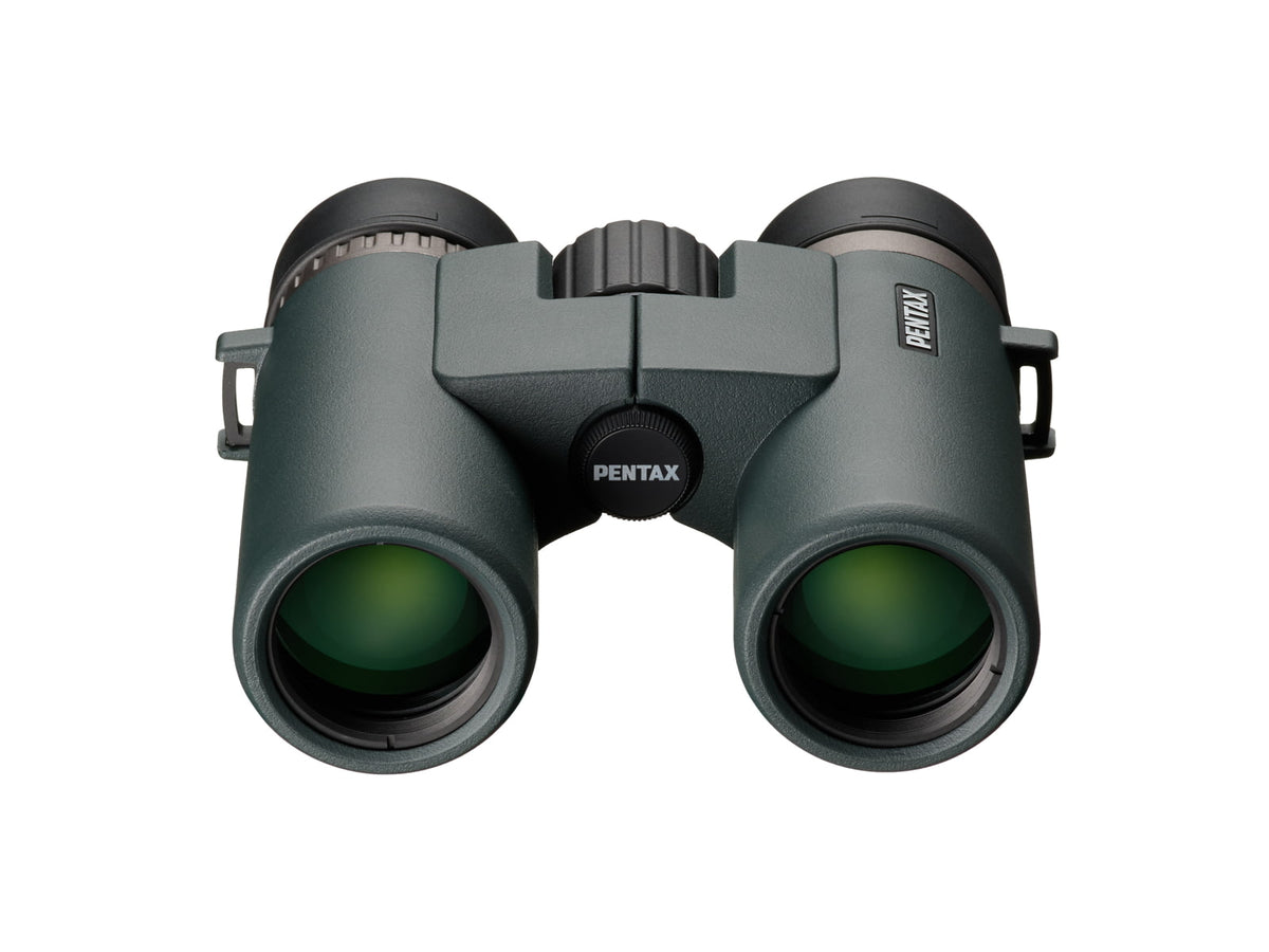 Pentax AD 10x32mm ED Roof Prism Binoculars Thermoplastic Elastomer Resin Dark Green Compact 62892