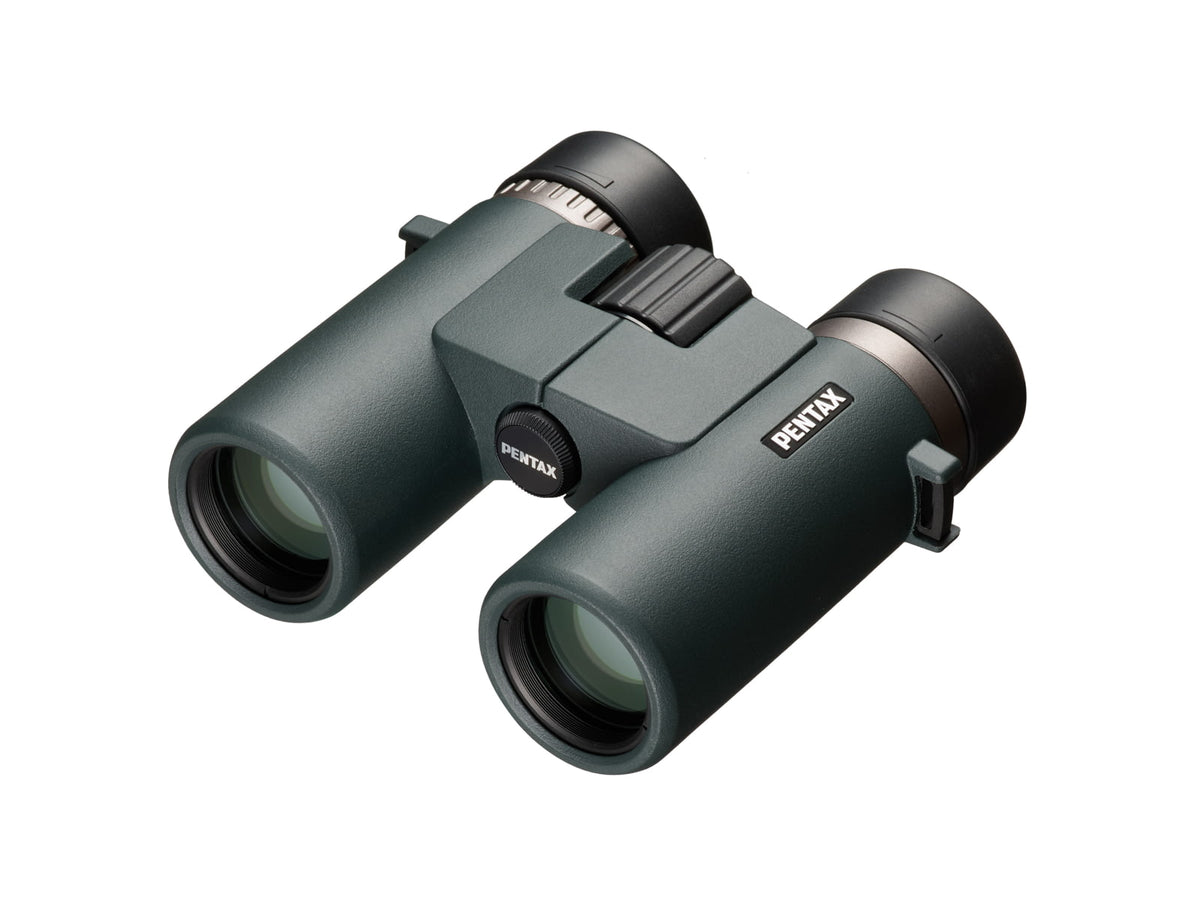 Pentax AD 10x32mm ED Roof Prism Binoculars Thermoplastic Elastomer Resin Dark Green Compact 62892