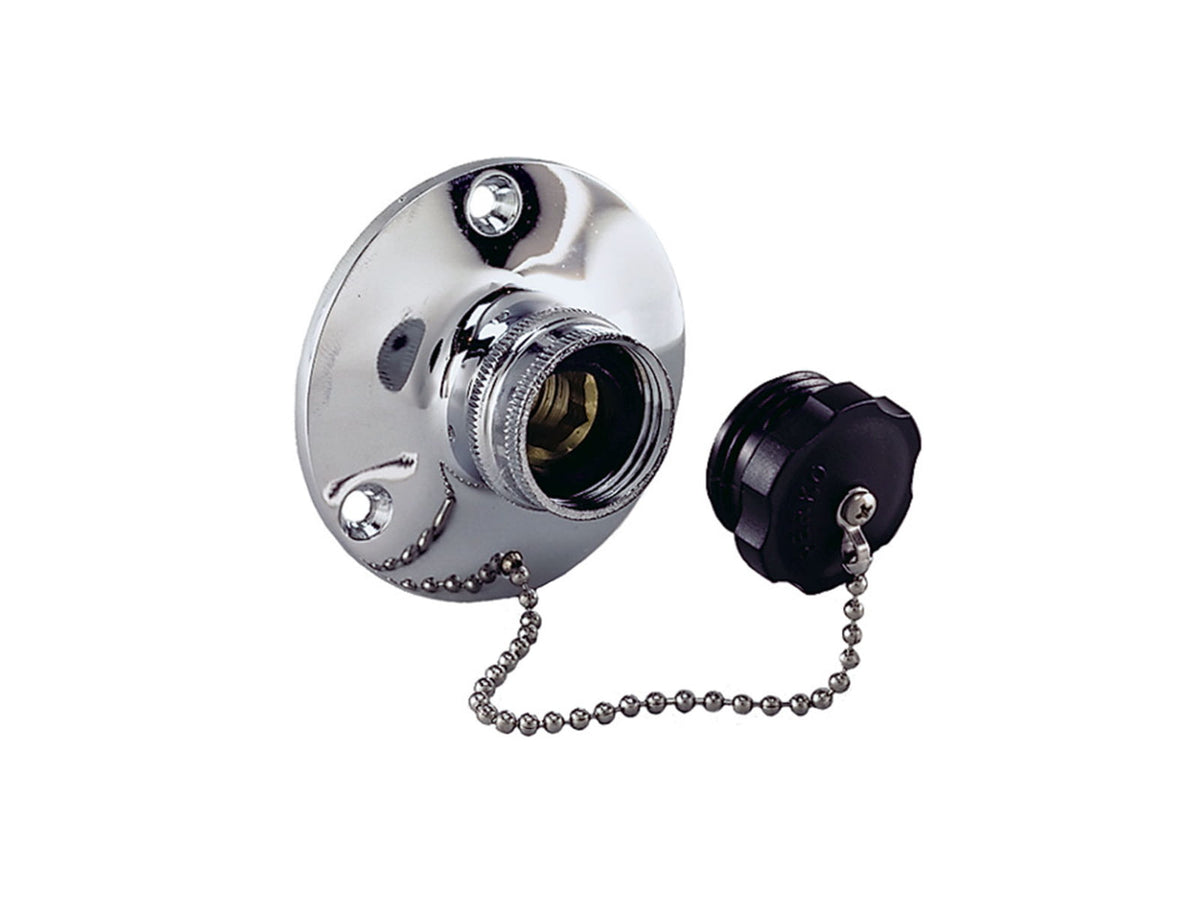 Perko Inlet Fitting w/Plug Water 0499DP0CHR