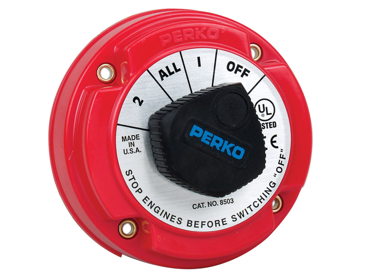 Perko 8503DP Medium Duty Battery Selector Switch w/Alternator Field Disconnect w/o Key Lock One Size 8503DP