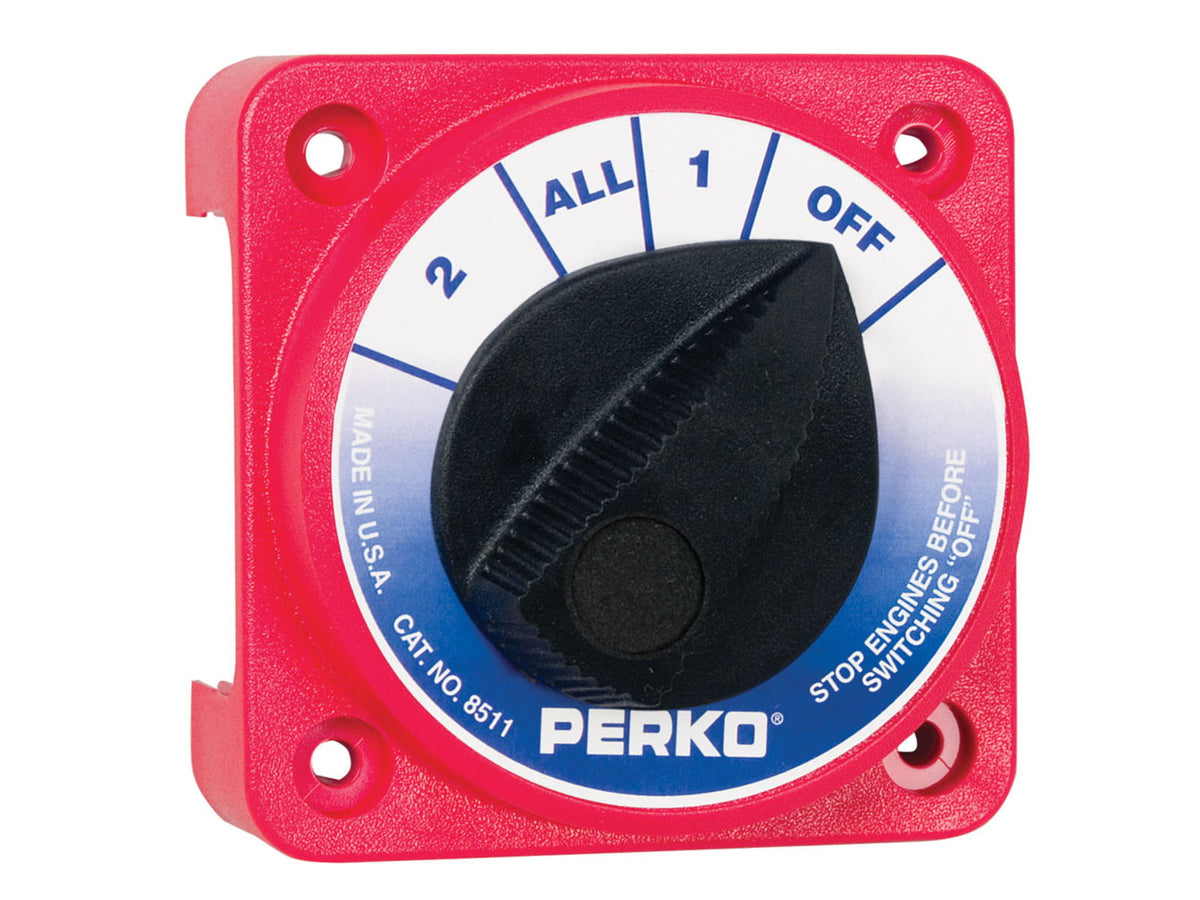 Perko Compact Medium Duty Battery Selector Switch w/o Key Lock One Size 8511DP