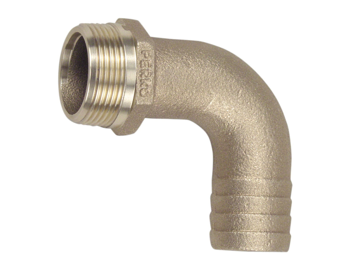 Perko Pipe To Hose Adapter 90 Degree Bronze MADE IN THE USA 3/4" 0063DP5PLB