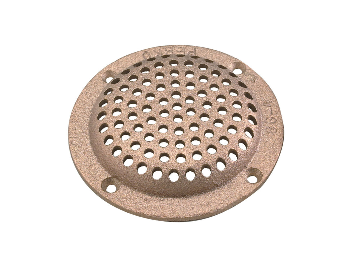 Perko Round Bronze Strainer MADE IN THE USA 3-1/2" 0086DP3PLB
