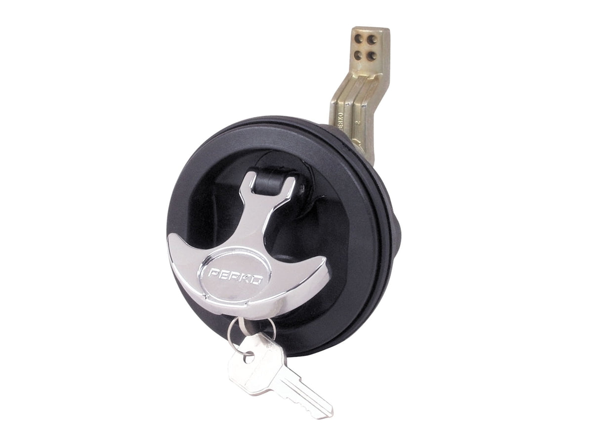 Perko Surface-Mount Lock & Latch - 1/2" Black