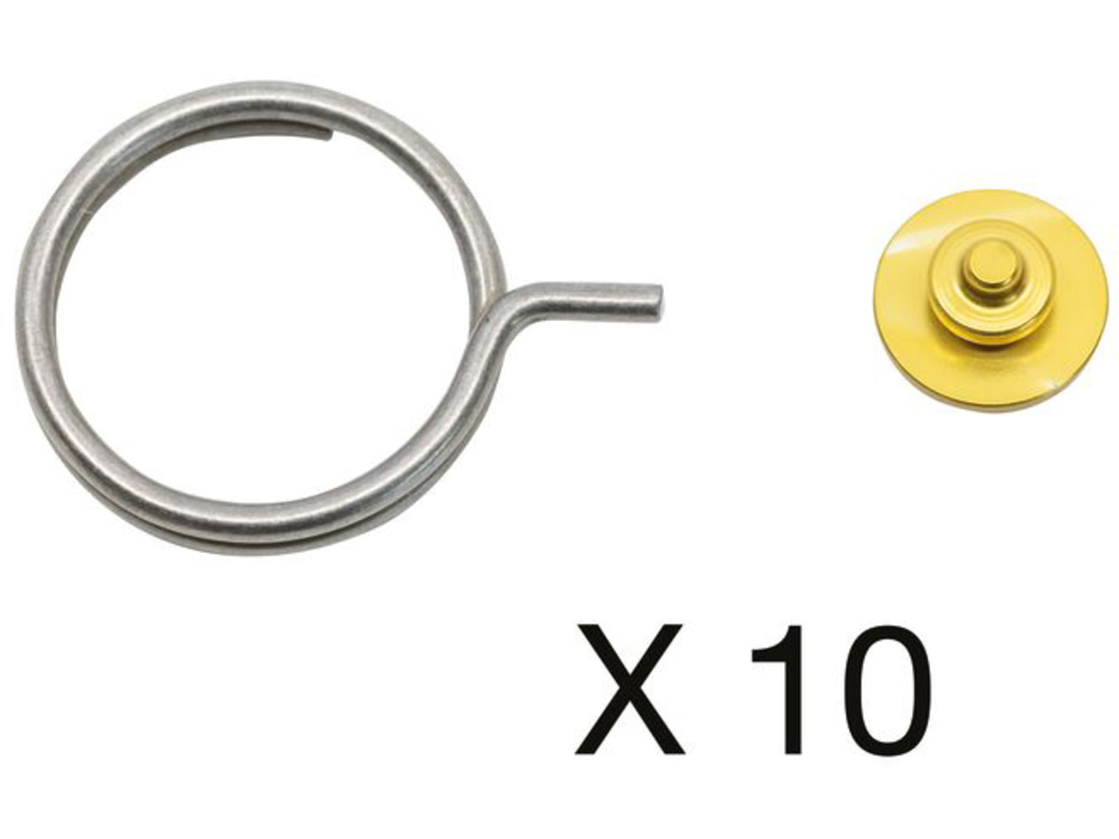 Petzl Am'D Pin-Lock Pins w/Rings Pack of 10 M034BA00