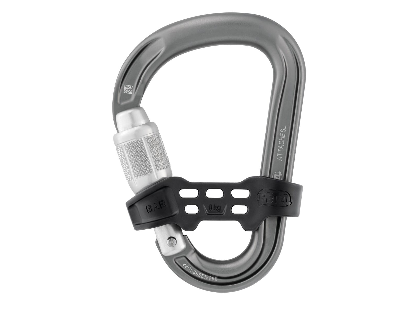 Petzl Attache Screw-Lock Bar Carabiner Gray