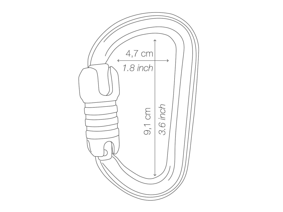 Petzl Bm'D Triact-Lock Carabiner Gray M032AA00