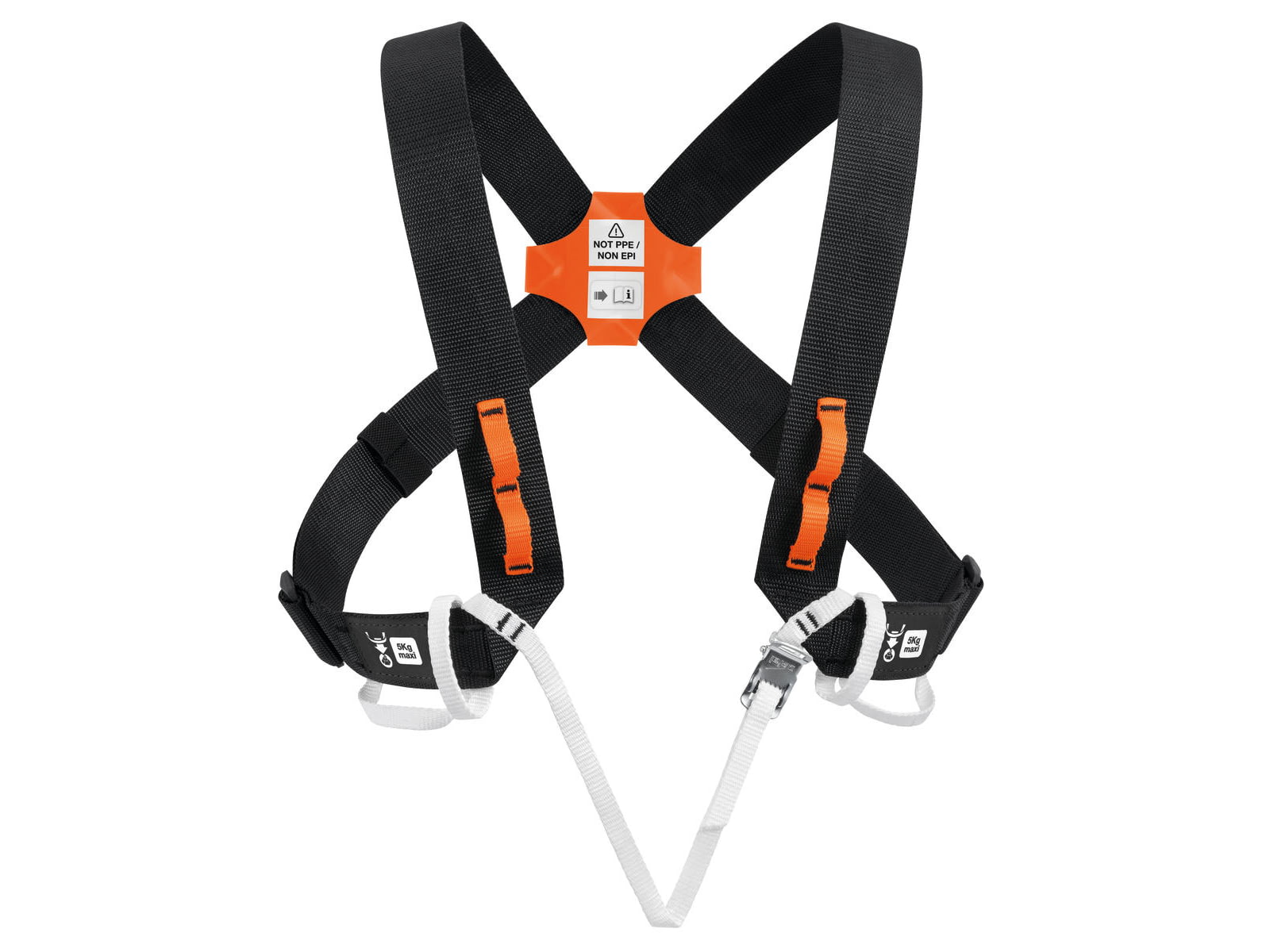 Petzl Explo Shoulder Straps Black/Orange C027AA00
