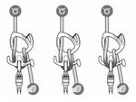 Petzl Pirana Guide Descender Orange D005AB00