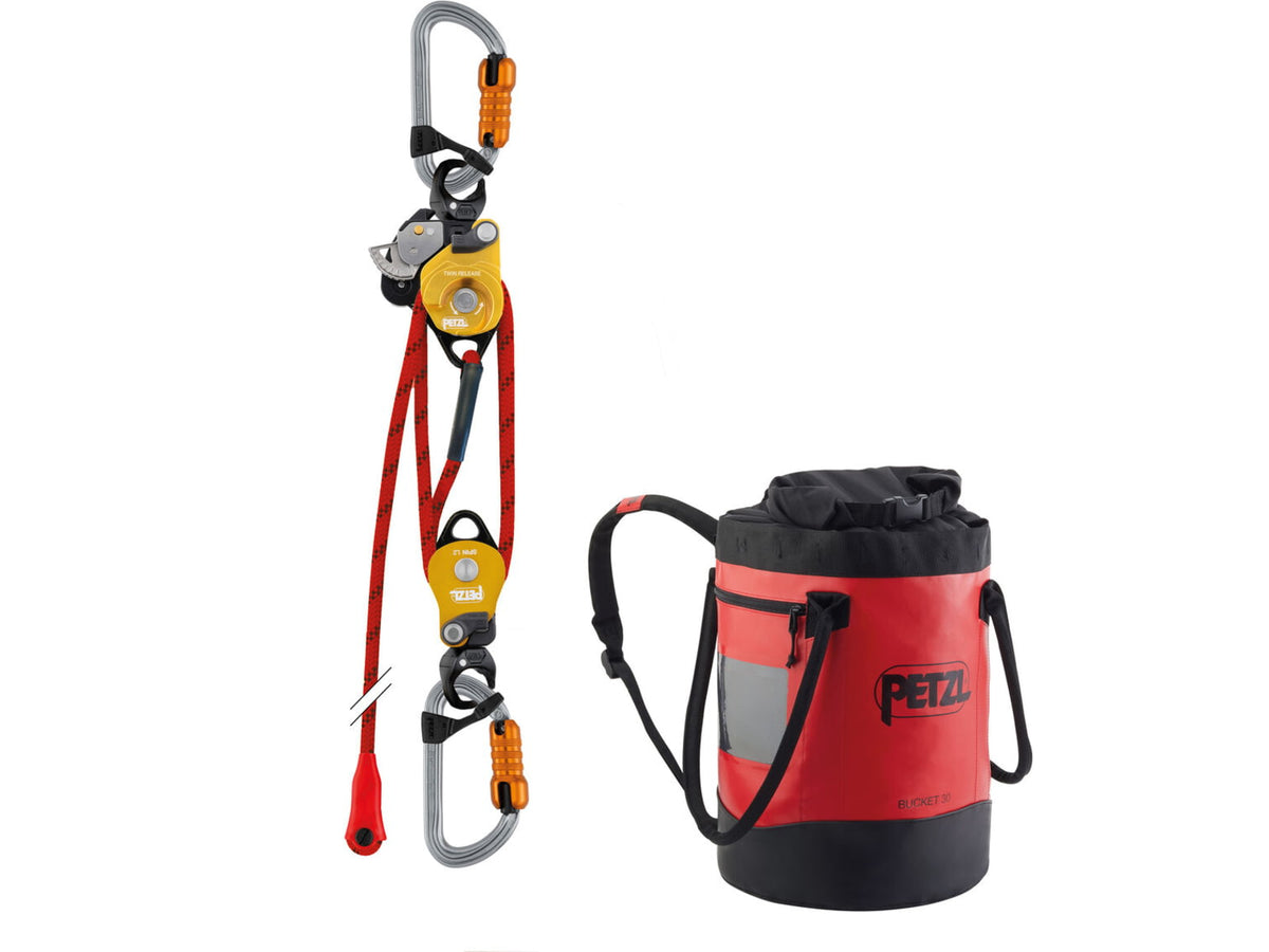 Petzl Twin Release System Red/Black/Gold/Silver P001EA00