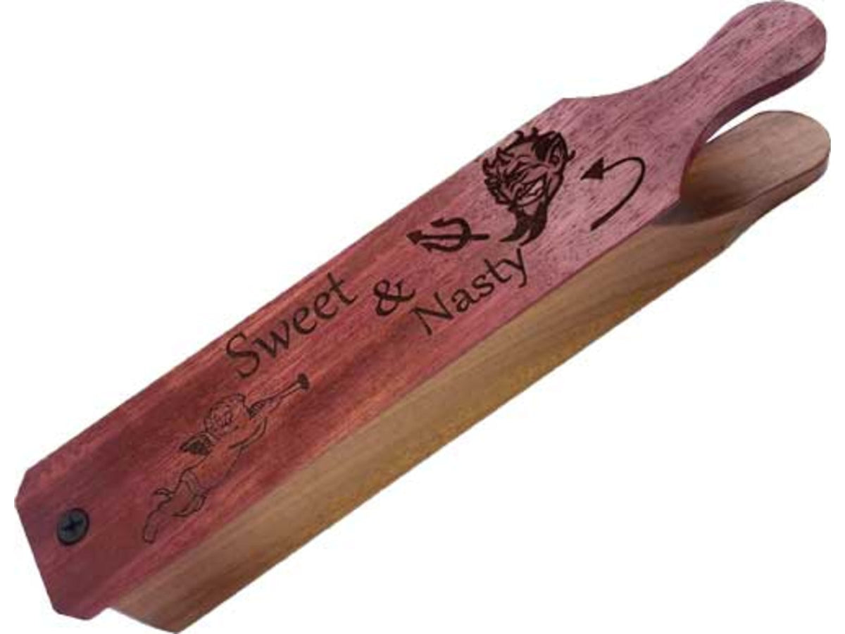 Pittman Game Calls Sweet N' Nasty Double Sided Box Call Bubinga Wood 406